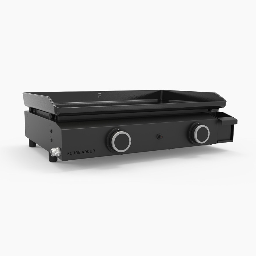 Plancha Base Gaz 60 Cm Acier Noir