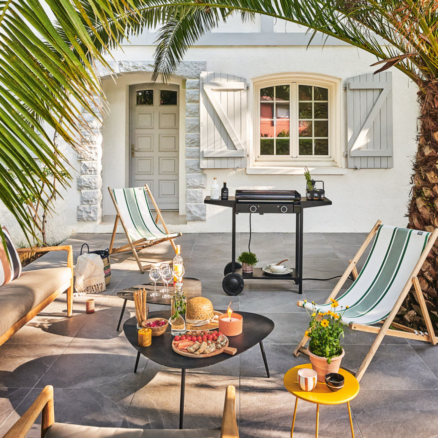 Ensemble Plancha Base Gaz 60 cm et Chariot Noir • Livre Bible de la Plancha et Ustensiles OFFERTS