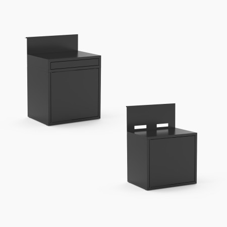 Cuisine Extérieure Noire 2 Modules