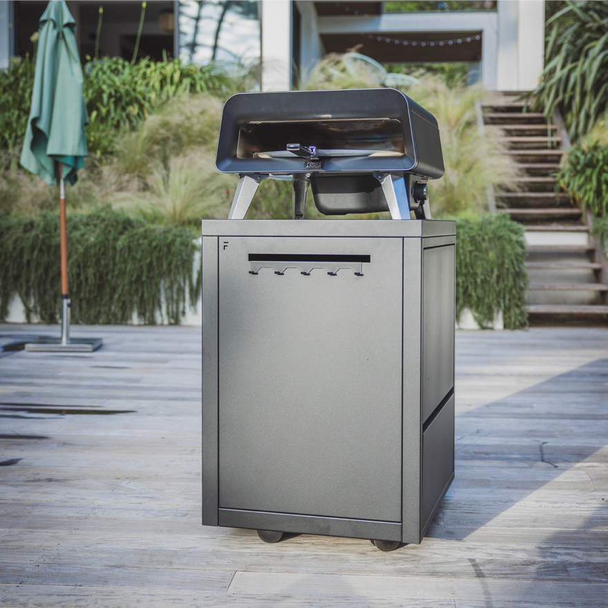 Desserte Roulante pour Four à Pizza Pro | Forge Adour