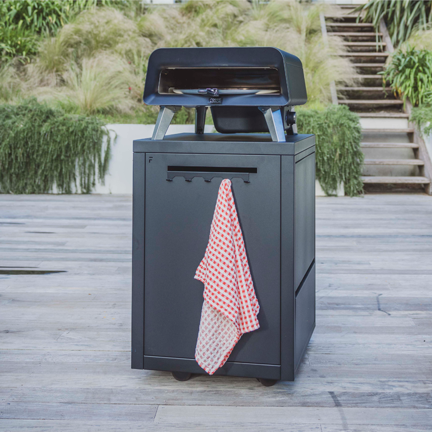 Desserte Roulante pour Four à Pizza Pro | Forge Adour