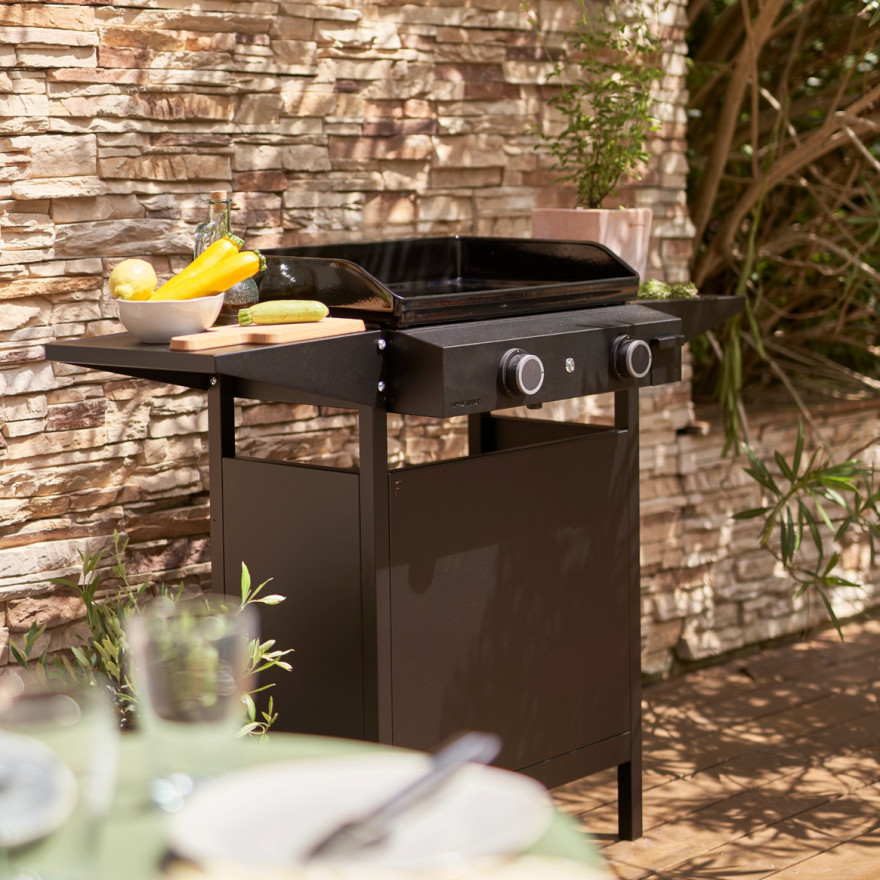 Plancha Origin 60 Gaz Noir + Chariot + Capot | Forge Adour