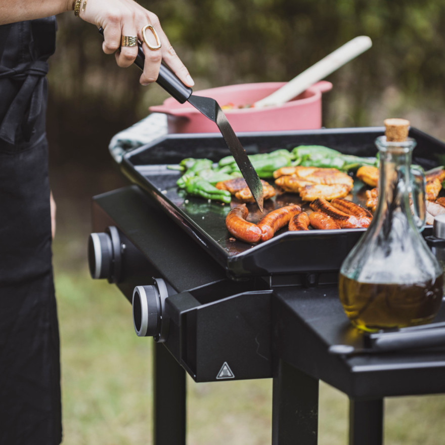 Pack Plancha Base Gaz 60, Chariot, Capot & Accessoires | Forge Adour