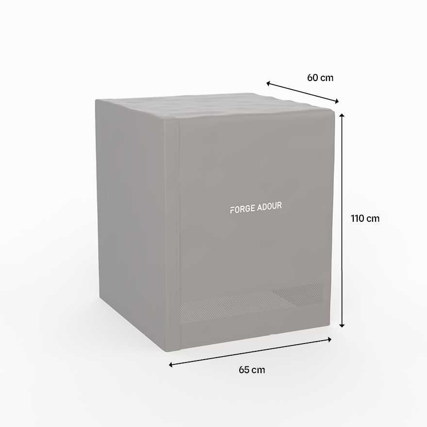 Housse modulaire cuisine extérieure comptoir bar noir | Forge Adour