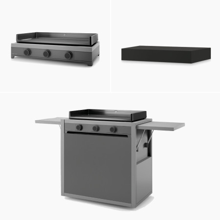 Plancha Gaz + Chariot + Capot MODERN 75 | Forge Adour