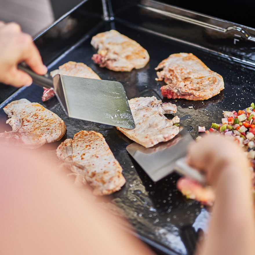 Spatule en inox courte courdée I Forge Adour