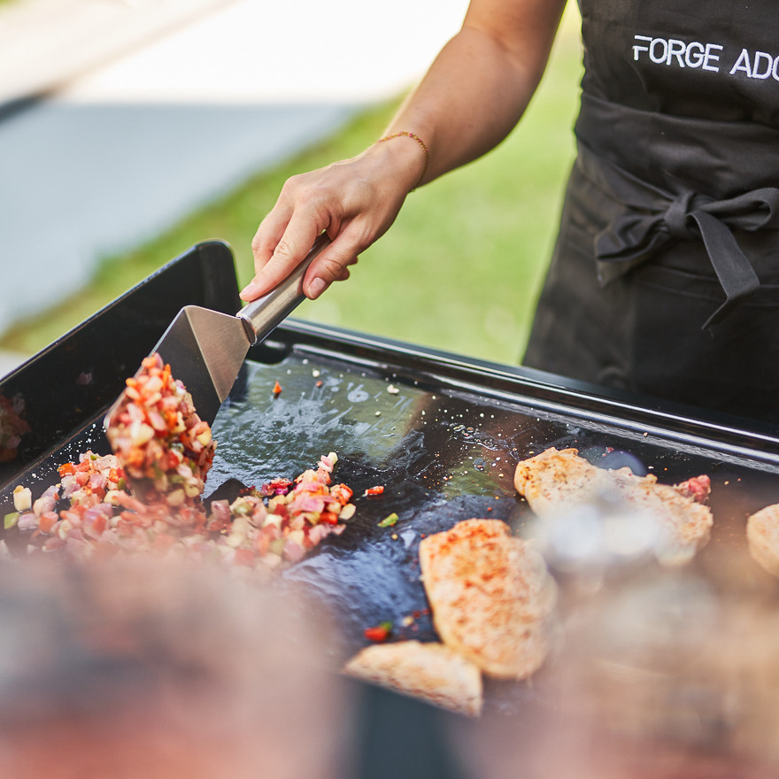 Spatule en inox courte courdée I Forge Adour