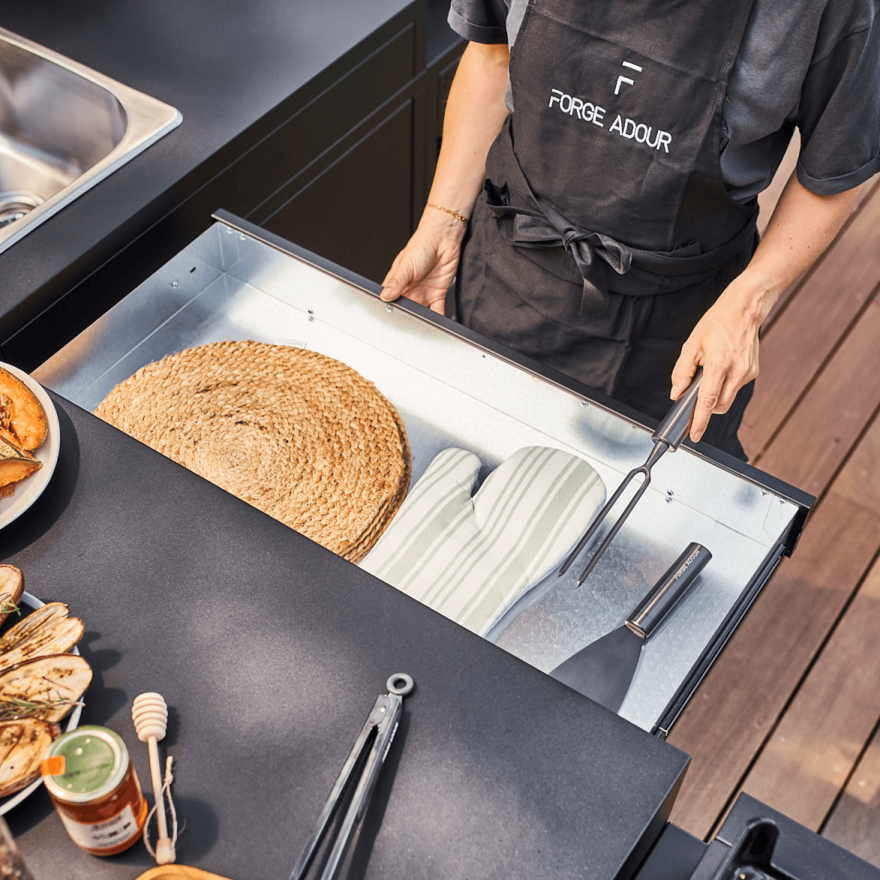 Werkblad Module met barblad I Forge Adour