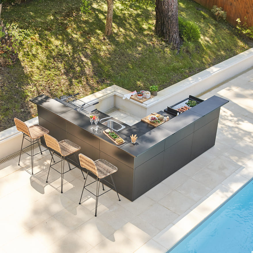 Hoek Module met barblad I Forge Adour