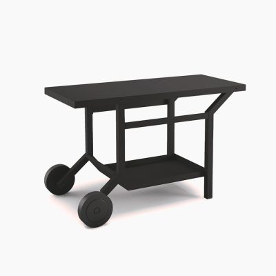 Table roulante en acier noir I Forge Adour