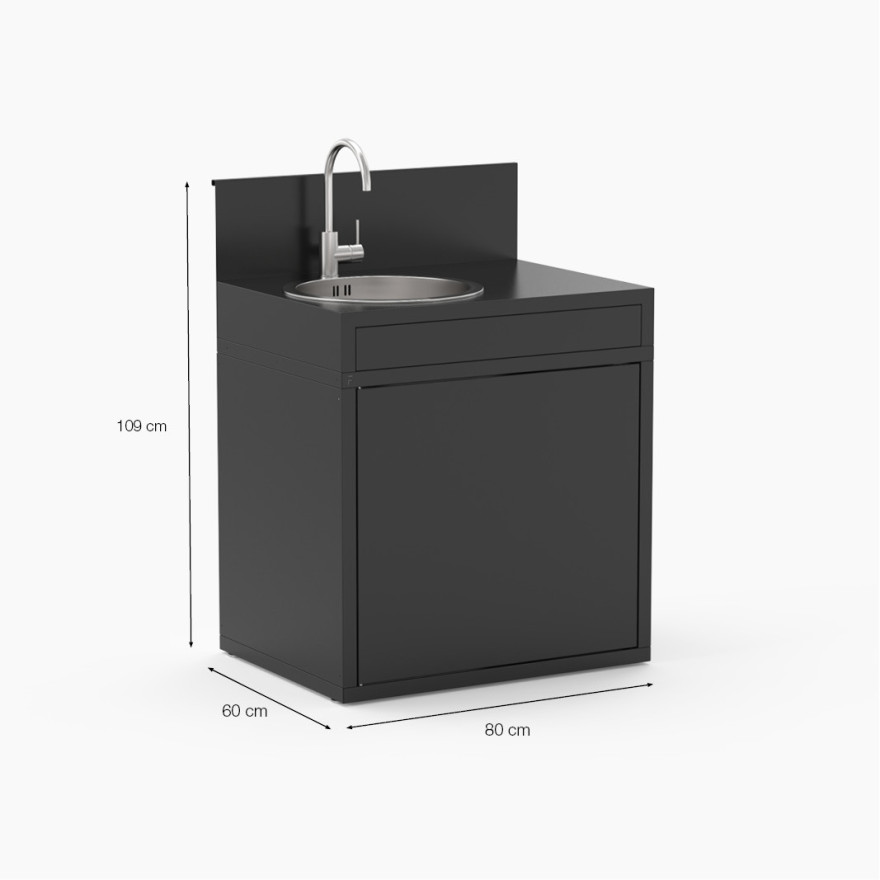 Meuble de cuisine extérieure avec évier I Forge Adour