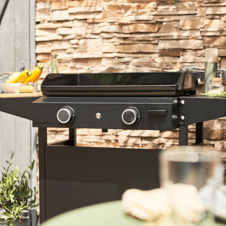 Plancha Origin Gas 60 Zwart staal