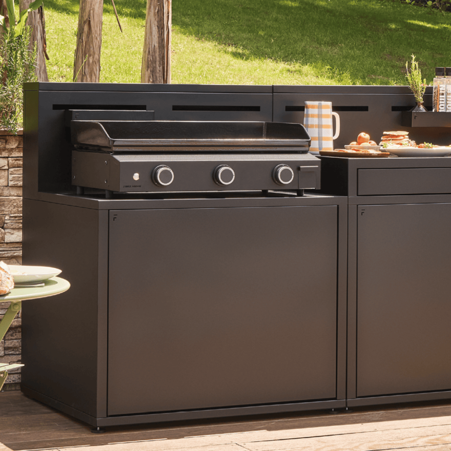 Plancha Origin Gas 60 Zwart staal