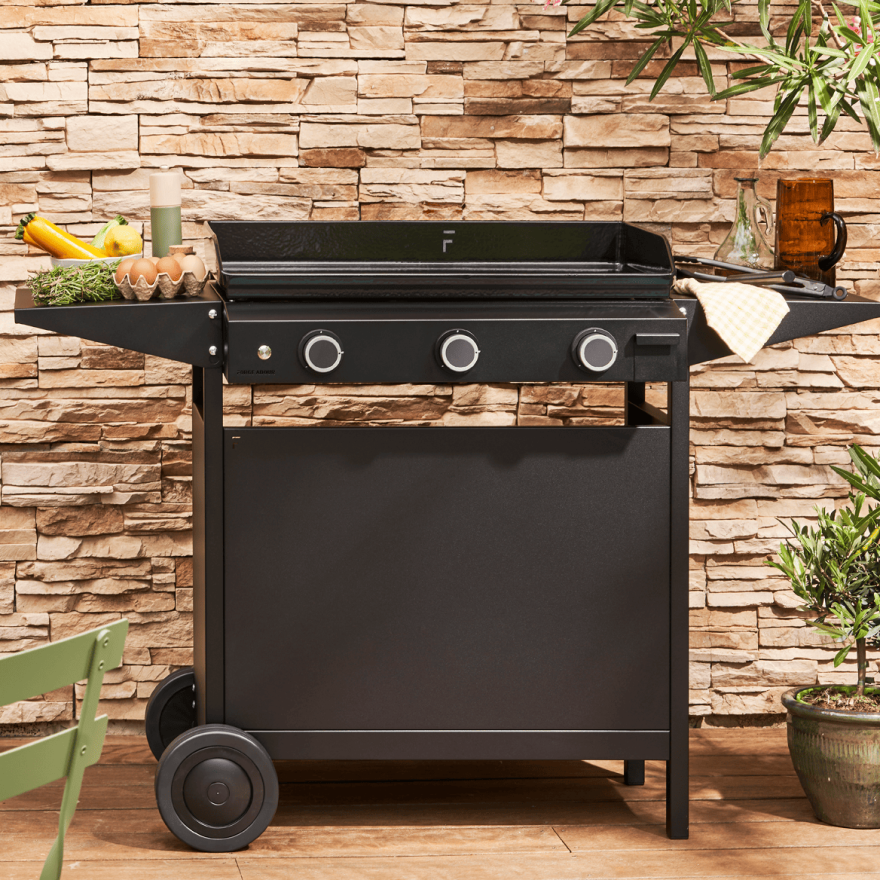 Plancha Origin Gas 60 Zwart staal