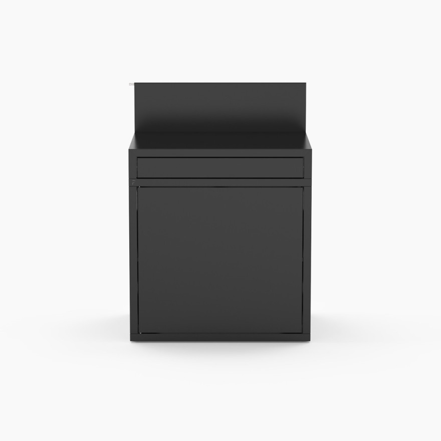 Zwarte buitenkeuken 3 modules