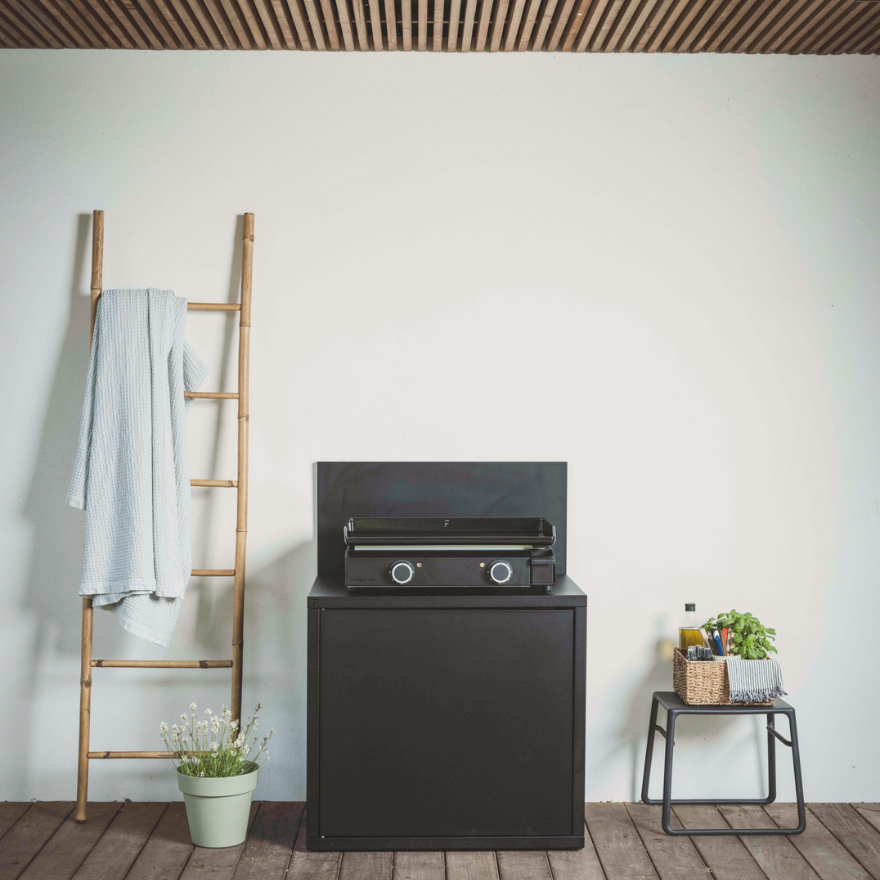 Support pour Plancha avec le comptoir bar intégré I Forge Adour