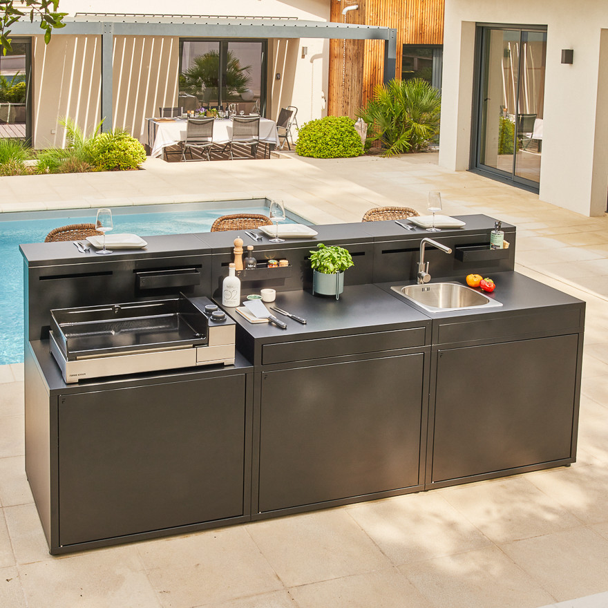 Spoelbak Module met barblad I Forge Adour