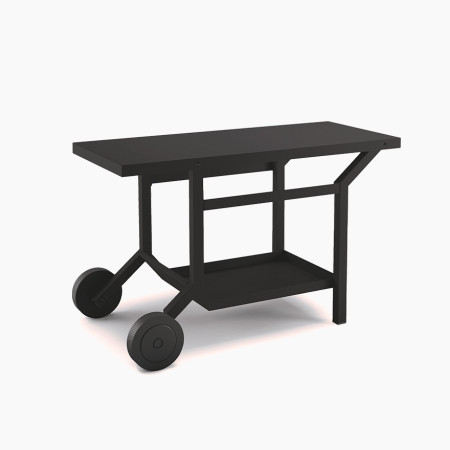 Rolltisch aus schwarzem Stahl I Forge Adour