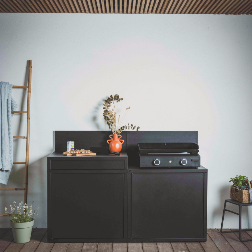 Meuble de cuisine extérieure Desserte en acier  I Forge Adour Meuble de cuisine extérieure Desserte en acier  I Forge Adour