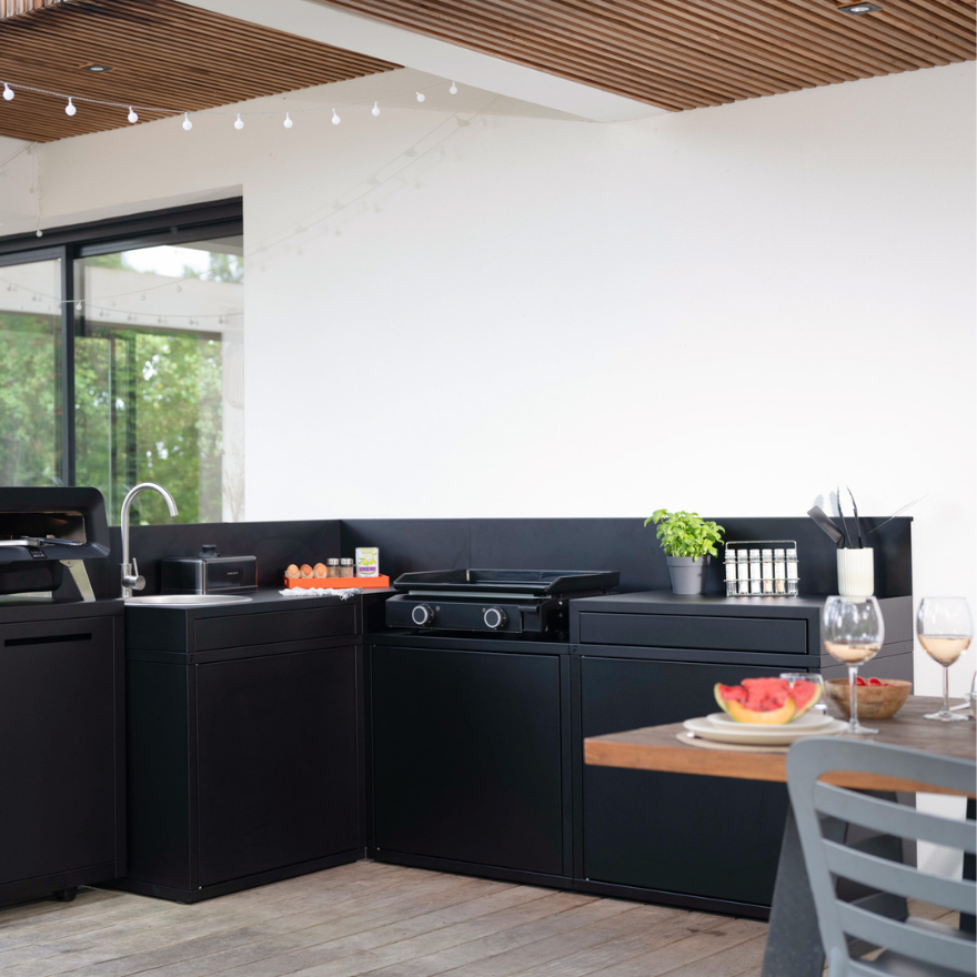 Support pour Plancha avec le comptoir bar intégré I Forge Adour Support pour Plancha avec le comptoir bar intégré I Forge Adour