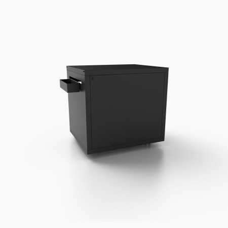 Closed trolley in black steel I Forge Adour Closed trolley in black steel I Forge Adour